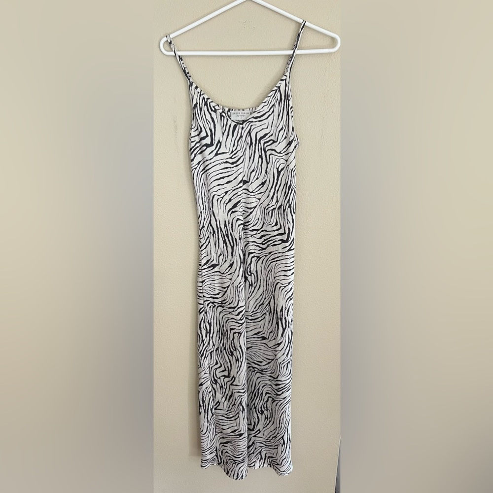 Black and white maxi dress